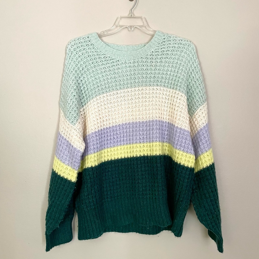 Universal Thread XXL Multicolor Striped Sweater